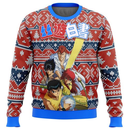 Get Festive with Ghost Fighter Yu Yu Hakusho Ugly Christmas Sweater – Limited Edition!
