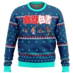 Get Festive with Ghost Fighter Yuyu Hakusho Ugly Christmas Sweater – Limited Edition