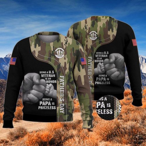 Daddy Veteran Ugly Christmas Sweater Men & Women Adult US5969 – Perfect Holiday Gift