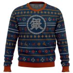 Gintama Gintoki Symbol Ugly Christmas Sweater: Festive Anime-Inspired Attire