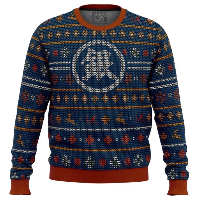 Gintama Gintoki Symbol Ugly Christmas Sweater: Festive Anime-Inspired Attire