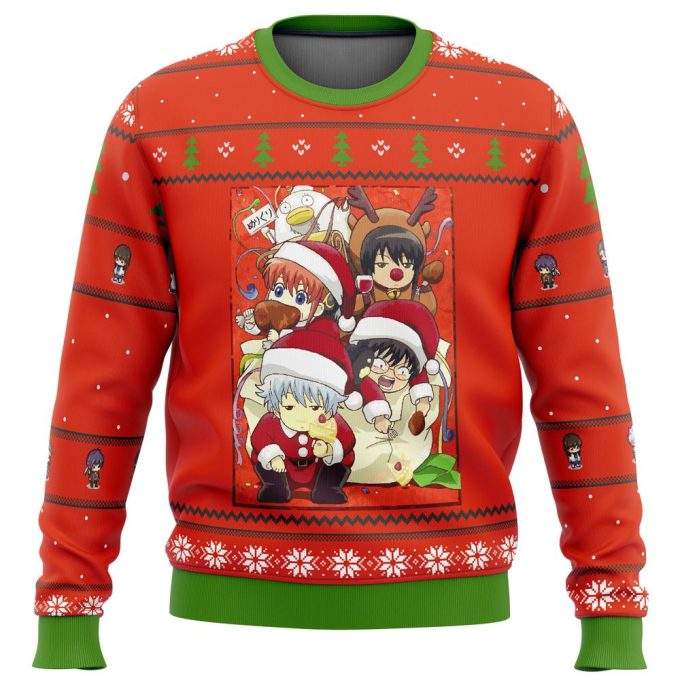 Gintama Holiday Christmas Sweater: Festive Anime-Inspired Apparel for a Stylish Winter Season