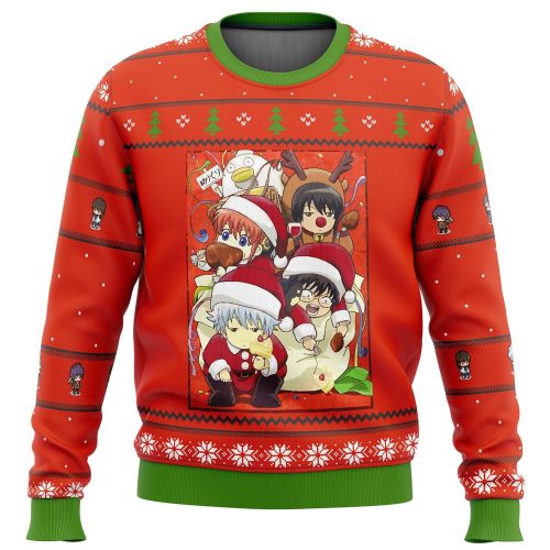Gintama Holiday Christmas Sweater: Festive Anime-Inspired Apparel for a Stylish Winter Season