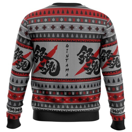 Gintama Shinsuke & Gintoki Ugly Christmas Sweater: Festive Anime-inspired Attire