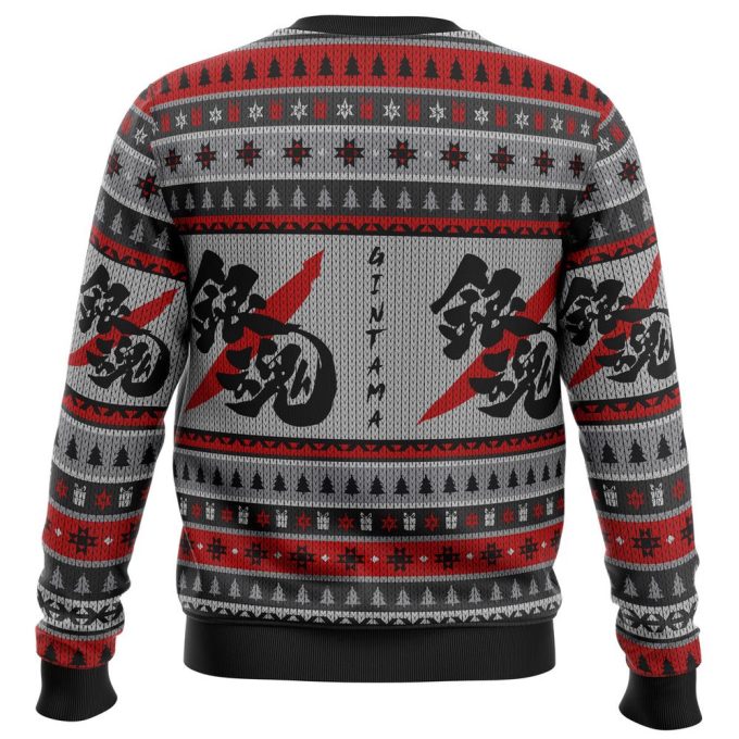 Gintama Shinsuke & Gintoki Ugly Christmas Sweater: Festive Anime-inspired Attire