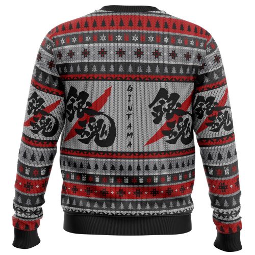 Gintama Shinsuke & Gintoki Ugly Christmas Sweater: Festive Anime-themed Apparel