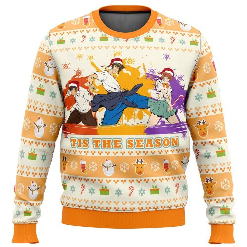 Get Festive with God of High School Ugly Christmas Sweater - Perfect for the Season!