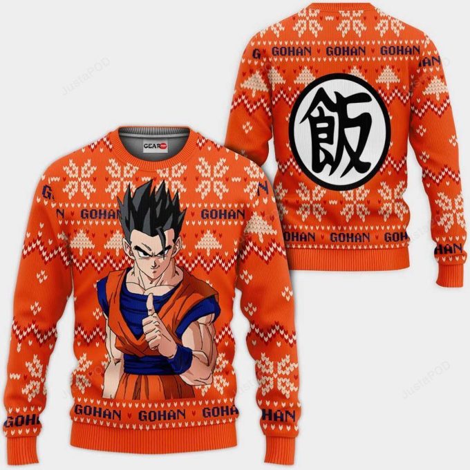 Gohan Dragon Ball Ugly Christmas Sweater