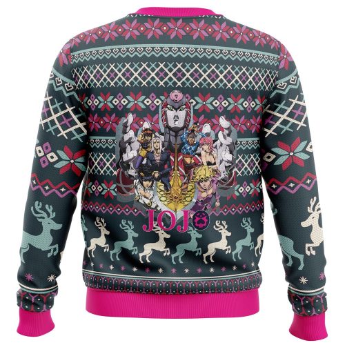 Get Festive with Golden Wind Jojo s Ugly Christmas Sweater – Limited Edition