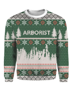 Festive Green Arborist Ugly Christmas Sweater – Perfect Holiday Attire for Tree Lovers!