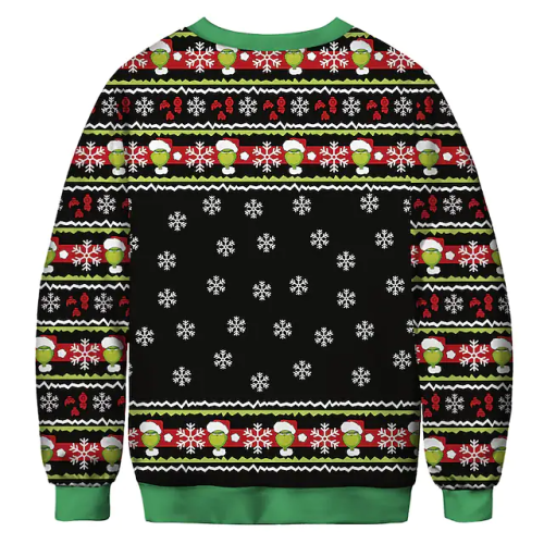 Get Festive with Grinch Costume: Men s & Women s Ugly Christmas Sweater for Costume Parties!