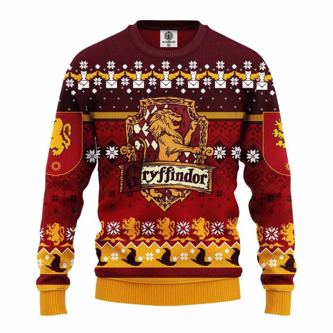 Gryffindor Harry Witch Ugly Christmas Sweater