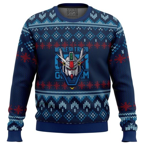 Gundam Ugly Christmas Sweater: Festive Anime-inspired Holiday Attire