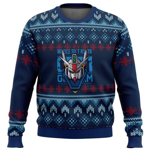 Gundam Ugly Christmas Sweater: Festive and Fun Anime-Inspired Holiday Apparel