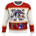 Gundam Wing Sprites Ugly Christmas Sweater: Festive Anime-Inspired Attire