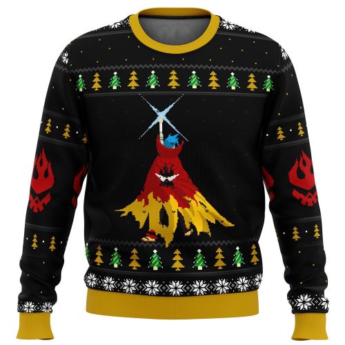 Gurren Lagann Kamina Ugly Christmas Sweater: Festive Anime-Inspired Attire