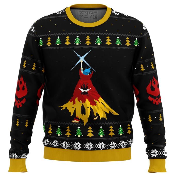 Gurren Lagann Kamina Ugly Christmas Sweater – Festive Anime Apparel for Fans