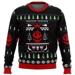 Gurren Lagann Logo Ugly Christmas Sweater: Festive Anime Merch for Fans!