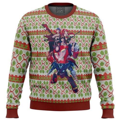 Gurren Lagann Ugly Christmas Sweater – Festive Anime Holiday Attire!