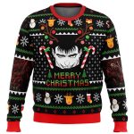 Guts Santa Claus Berzerk Ugly Christmas Sweater: Festive & Quirky Attire for the Holidays!