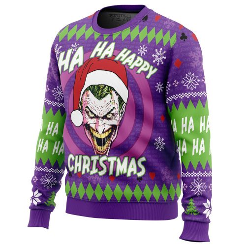 Hilarious Ha Ha Ha Joker Christmas Sweater – Spreading Joy this Holiday Season!