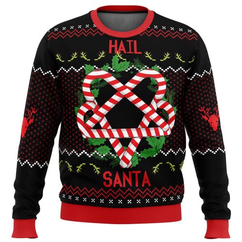 Hail Santa Ugly Christmas Sweater: Festive and Fun Holiday Apparel