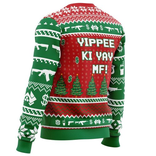 Hans Gruber Fall Nakatomi Plaza Die Hard Ugly Christmas Sweater: Festive & Stylish Holiday Attire