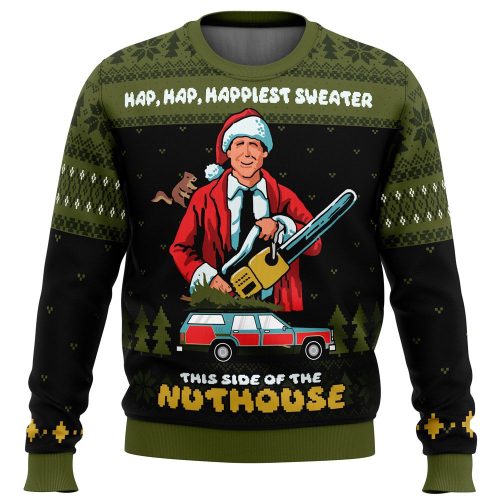 Hap Hap Happiest Sweater: National Lampoon s Christmas Vacation Ugly Christmas Sweater
