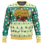 Get Festive with Happy Animal Villagers Ugly Christmas Sweater – Animal Crossing Edition!