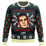 Hilarious The Office Ugly Christmas Sweater – Happy Birthday Jesus Design!