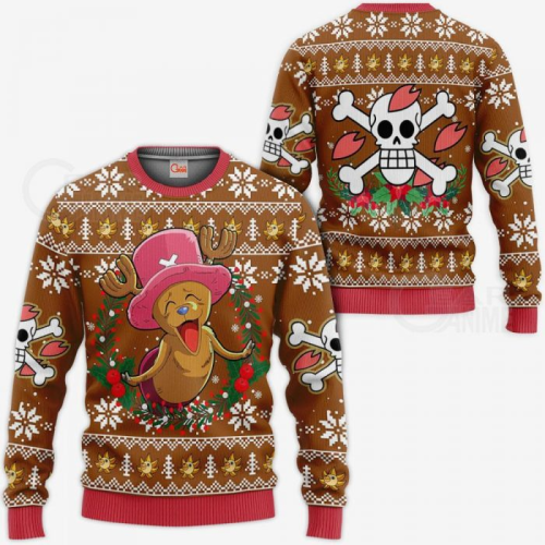 Happy Chopper Ugly Christmas Sweater – Anime Xmas One Piece Festive & Fun