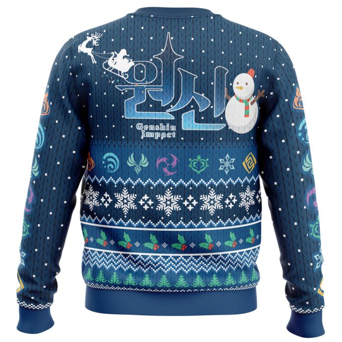 Genshin Impact Ugly Christmas Sweater – Celebrate Happy Holidays in Style!