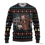 Harry Mary Orange Fox Xmas Pattern Ugly Christmas Sweater For Men And Women