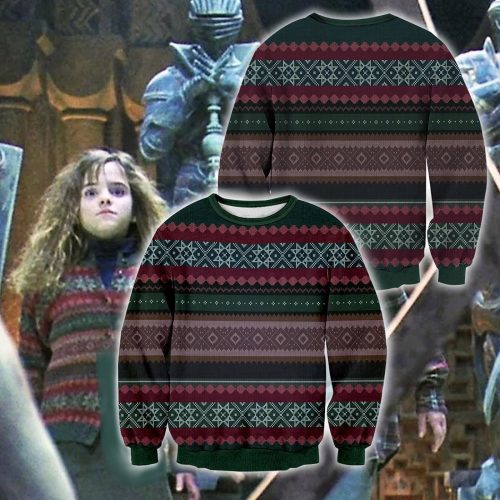 Harry Potter And The Philosopher’s Stone Hermione Ugly Christmas Sweater, All Over Print Sweatshirt