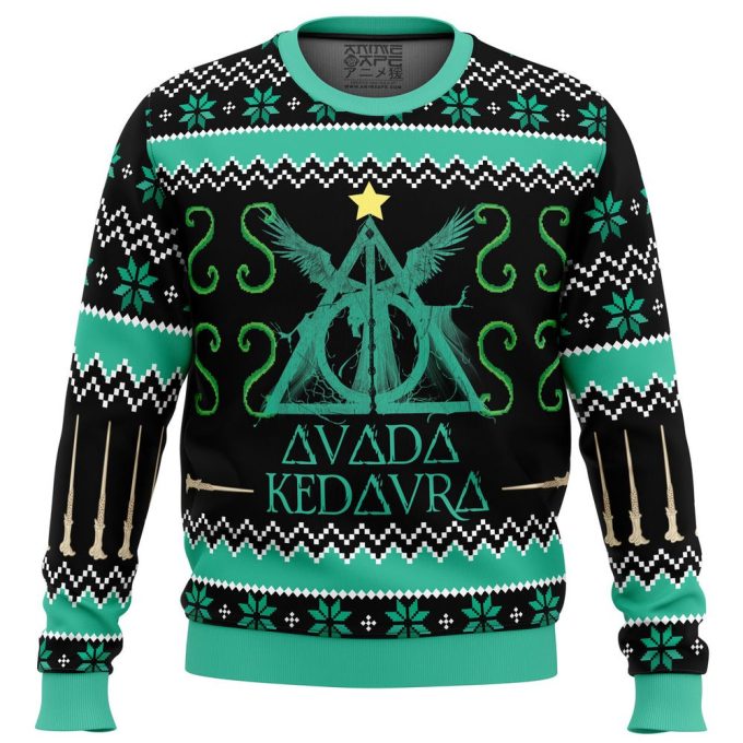 Magically Festive: Harry Potter Avada Kedavra Ugly Christmas Sweater