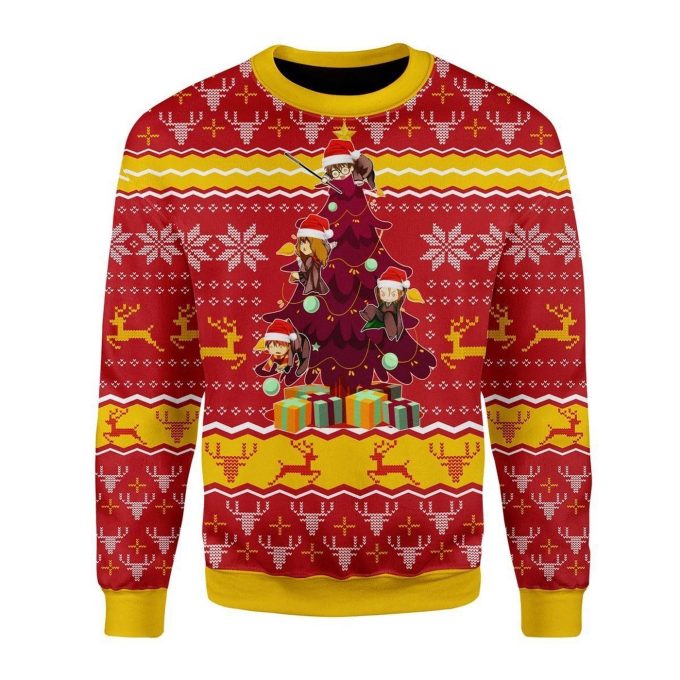 Harry Potter For Unisex Ugly Christmas Sweater, All Over Print Sweatshirt