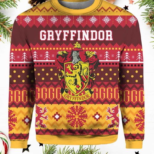 Harry Potter Gryffindor House Ugly Christmas Sweater