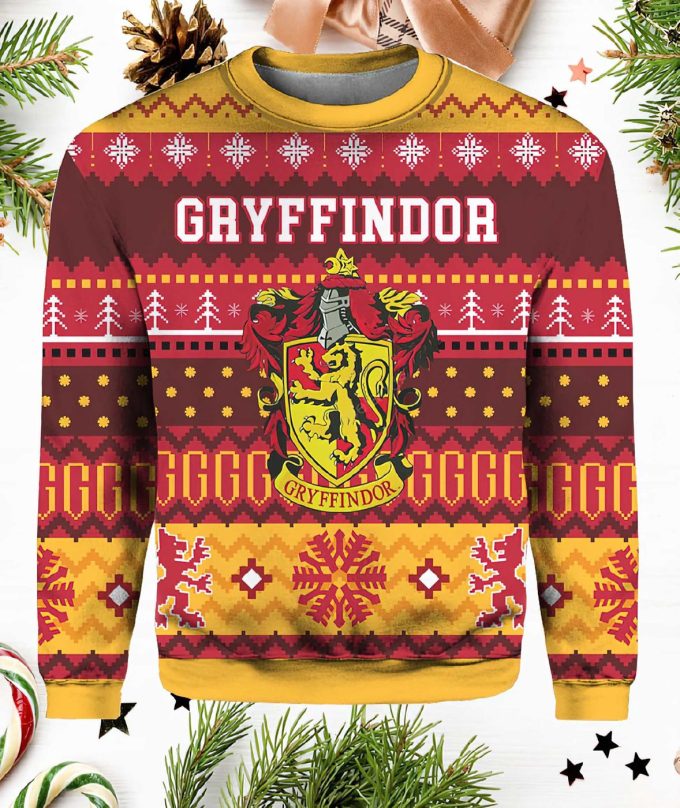 Harry Potter Gryffindor House Ugly Christmas Sweater