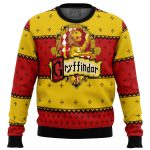 Get Festive with Harry Potter Gryffindor Ugly Christmas Sweater – Perfect for Potterheads!