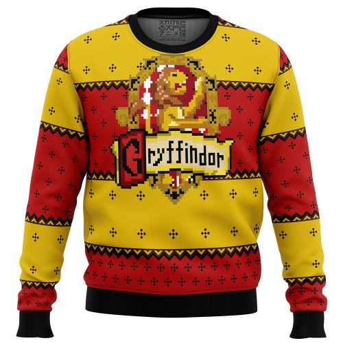 Get Festive with Harry Potter Gryffindor Ugly Christmas Sweater – Perfect for Potterheads!