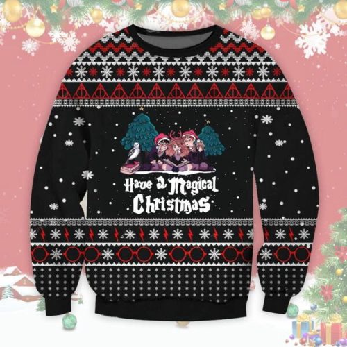 Harry Potter Magical Christmas: Hogwarts Ugly Sweater - Perfect Christmas Gift 375