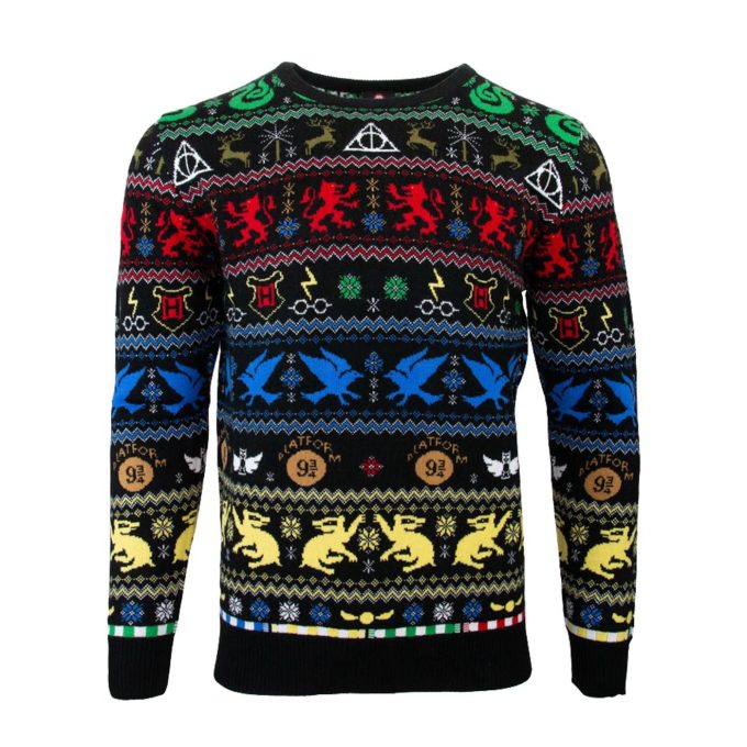 Harry Potter Houses For Unisex Ugly Christmas Sweater, All Over Print Sweatshirt