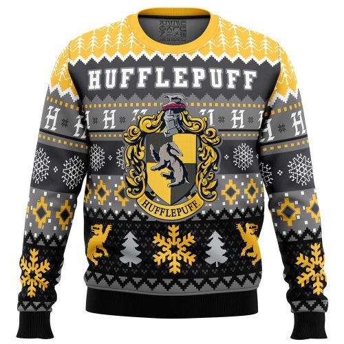 Hufflepuff House Ugly Christmas Sweater – Harry Potter-themed Festive Attire