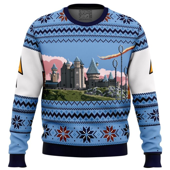 Hogwarts Ugly Christmas Sweater – Harry Potter Retro Style