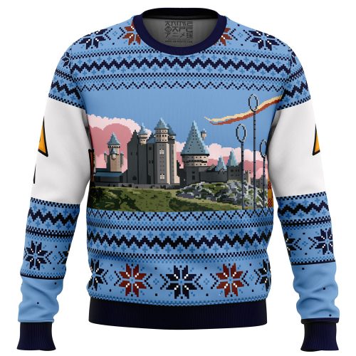Retro Hogwarts Ugly Christmas Sweater - Harry Potter Collection: Festive & Stylish for Potterheads!