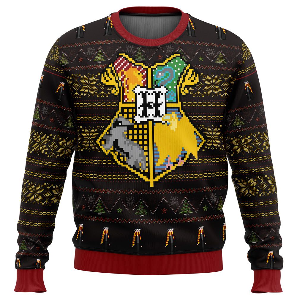 Magical Harry Potter Sigils Ugly Christmas Sweater – Festive Wizardry for the Holidays! Magical Harry Potter Sigils Ugly Christmas Sweater – Festive Wizardry for the Holidays!