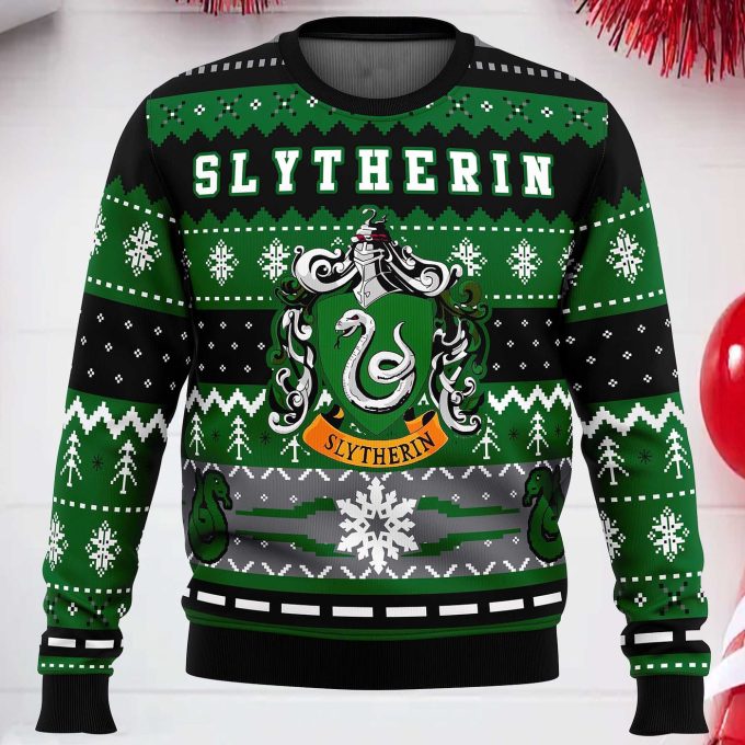 Harry Potter Slytherin House Ugly Christmas Sweater