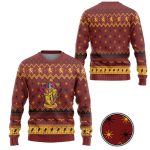 Harry Potter The Movie Gryffindor Holiday Ugly Christmas Custom Ugly Sweater