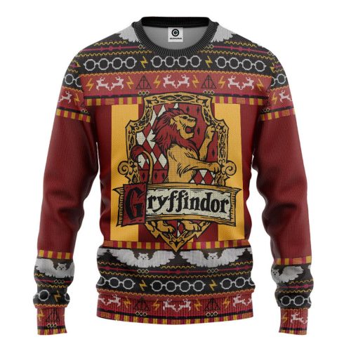 Harry Potter The Movie Gryffindor Ugly Christmas Ver 3 Custom Ugly Sweater