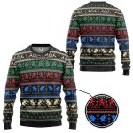 Harry Potter The Movie Hogwarts House Crest Holiday Ugly Christmas Custom Ugly Sweater